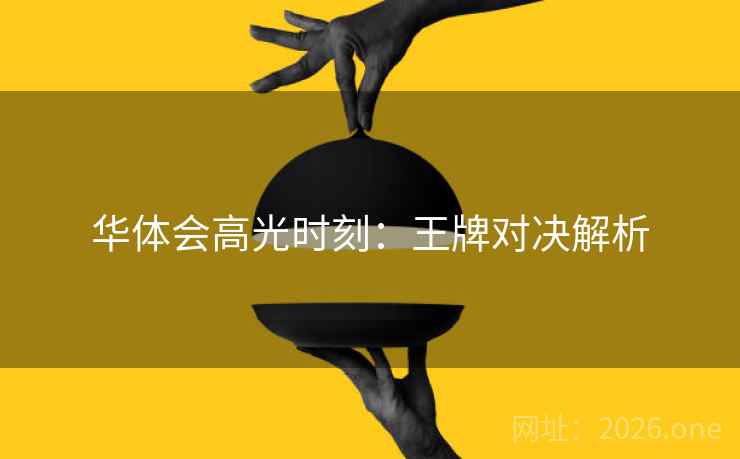 华体会高光时刻：王牌对决解析