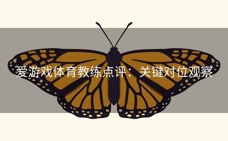 爱游戏体育教练点评：关键对位观察