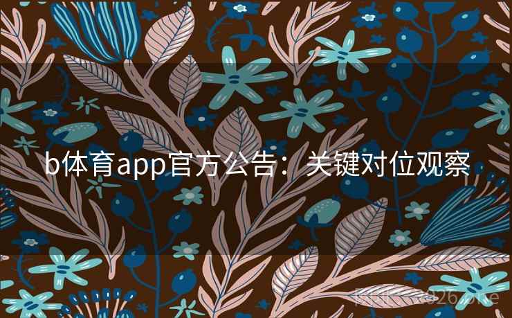 b体育app官方公告：关键对位观察
