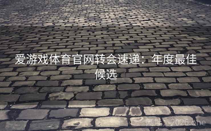 爱游戏体育官网转会速递：年度最佳候选